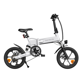 ელექტრო ველოსიპედი ADO A16 XE, 350W, Smart APP, Folding Electric Bike, 25KM/H, white