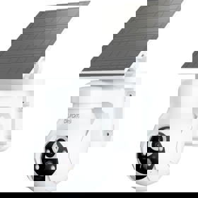 Solar Wireless 2K PTZ Security Camera Blurams E20C, 3Mp, White