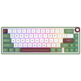 Mechanical Keyboard Royal Kludge RK R65 RGB, Brown switch, Hot Swappable, Type-C wired, Green sand