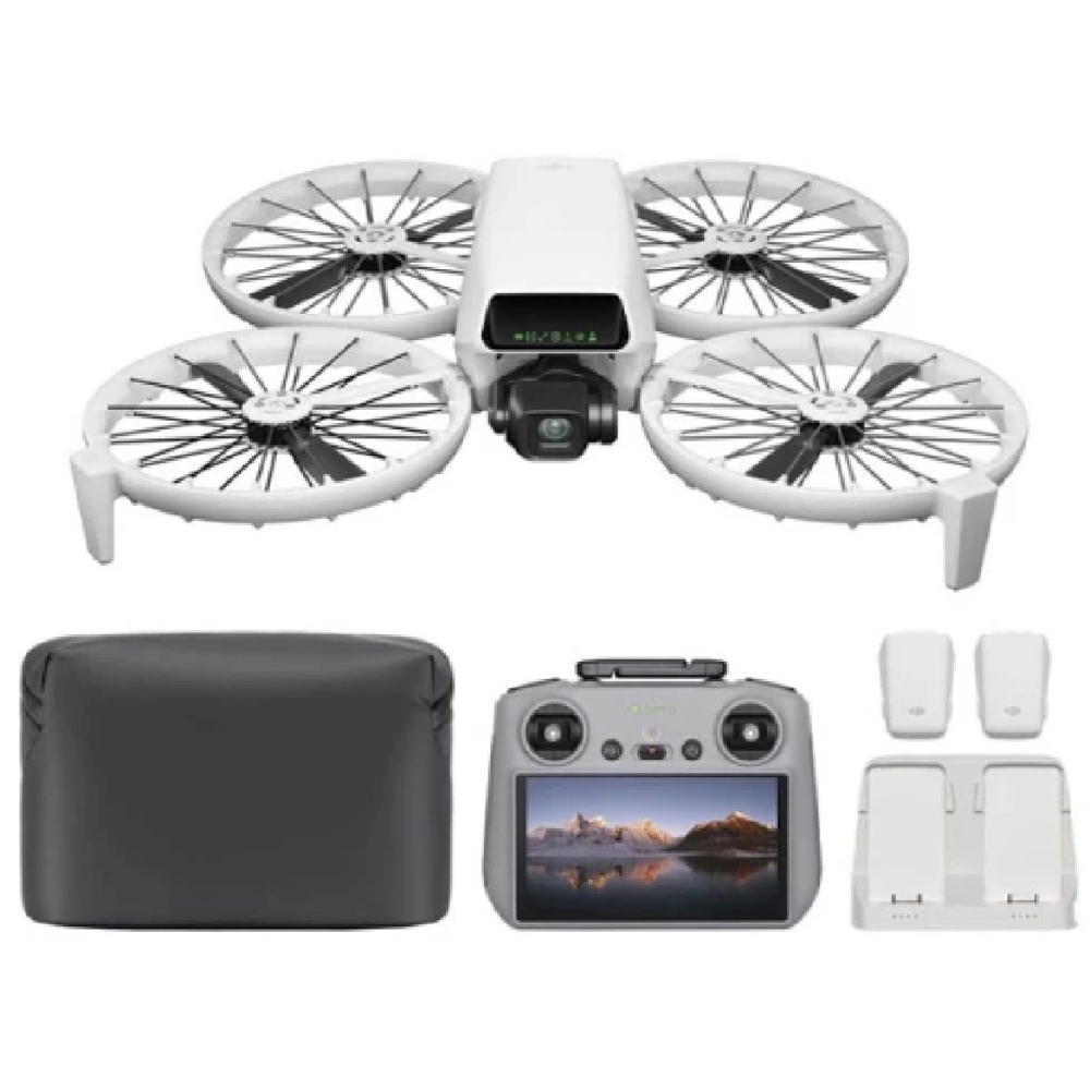 დრონის კომპლექტი DJI 6941565992536 Flip Fly More Combo (DJI RC 2), Bluetooth, WIFI, Drone Combo, White