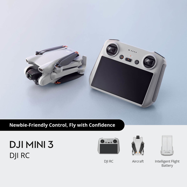 Drone Combo DJI 6941565979629 Mini 3 (DJI RC), Grey