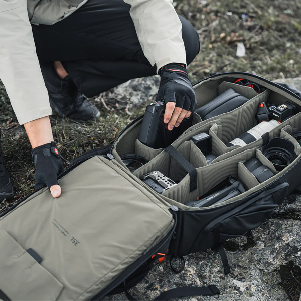 დრონის ჩანთა Pgytech 6976100486058 OnePro Focux, 25L, Drone Backpack, Space Black