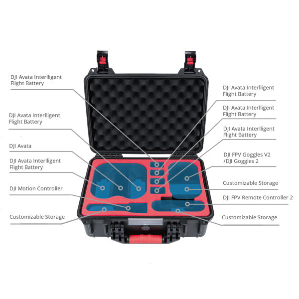 დრონის ჩანთა DJI 6976100485686 DJI AVATA 2, Safety Carrying Case, Black