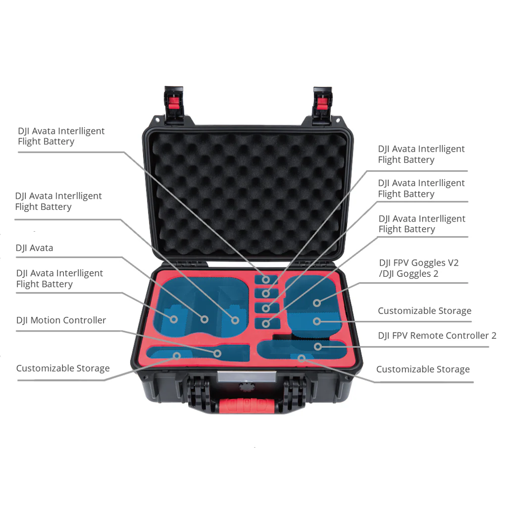 დრონის ჩანთა DJI 6976100485686 DJI AVATA 2, Safety Carrying Case, Black