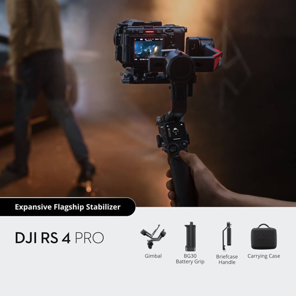 კამერის სტაბილიზატორი DJI 6941565974686 RS 4 Pro, Bluetooth, Camera Stabilizer, Black