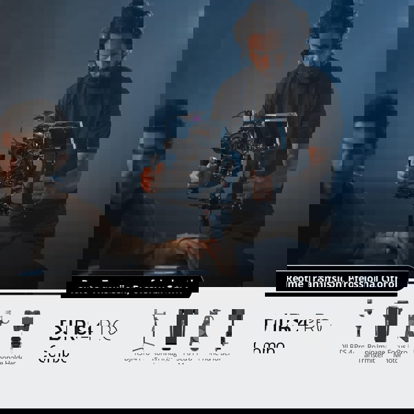 Camera Stabilizer DJI 6941565974679 RS 4 Pro Combo, Bluetooth, Black