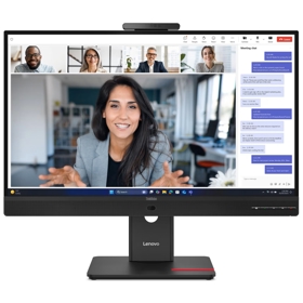 Monitor Lenovo 64B8UAT1EU ThinkVision T27QD-4v, 27", QHD, IPS, USB-C, HDMI, DP, LAN, Black