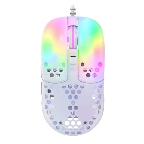 მაუსი Xtrfy XG-MZ1-WHITE-RGB MZ1, Wired, USB-A, RGB, Gaming Mouse, White
