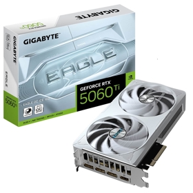 Graphic Card Gigabyte GV-N506TEAGLEOC_ICE-8GD EAGLE OC ICE, GeForce RTX5060Ti, 8GB, 128bit, DP, HDMI, Silver