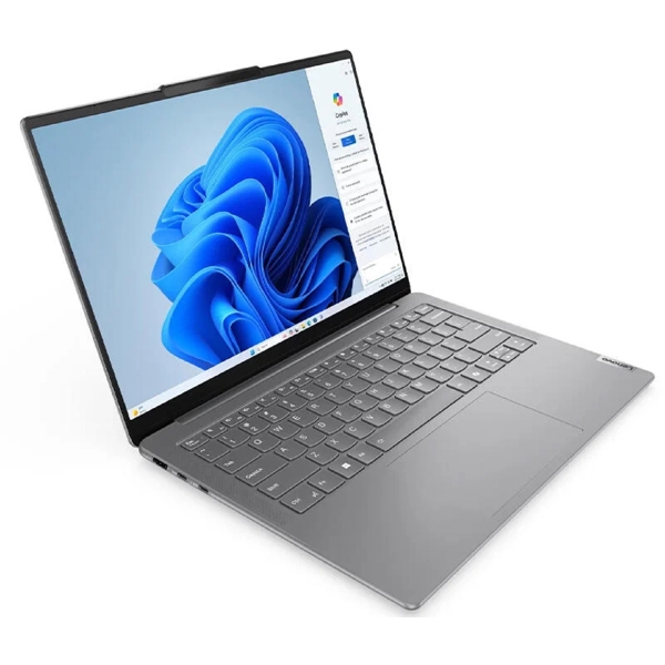 ნოუთბუქი Lenovo 83CV00AARK Yoga Slim 7, 14", Ultra 5-125H, 16GB, 512GB SSD, Integrated, Luna Grey