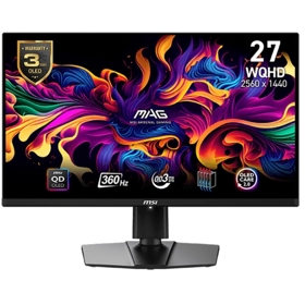 Monitor MSI 9S6-3CD89T-036 MAG 271QPX-QD-E2, 26.5", WQHD, OLED, HDMI, DP, USB-C, Black