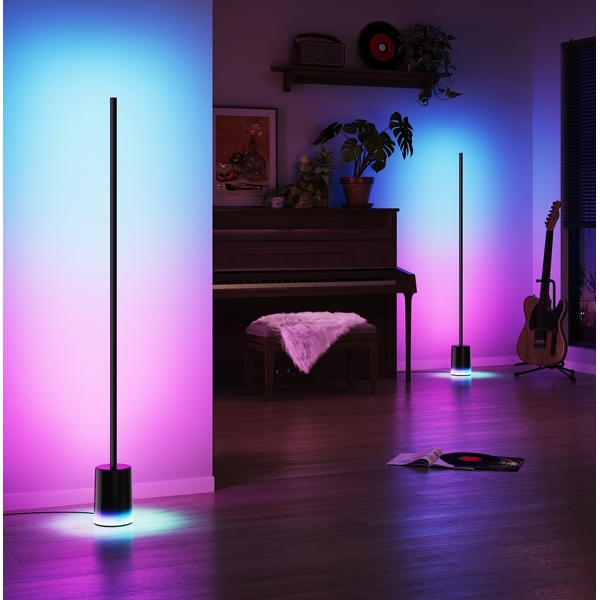 Smart Floor Lamp Govee H607C311 RGBICWW, 36W, Bluetooth, WiFi, Black