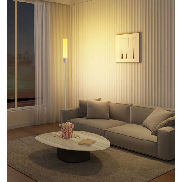 Cylinder Floor Lamp Govee H6078302 RGBICWW, 24W, Bluetooth, WiFi, White