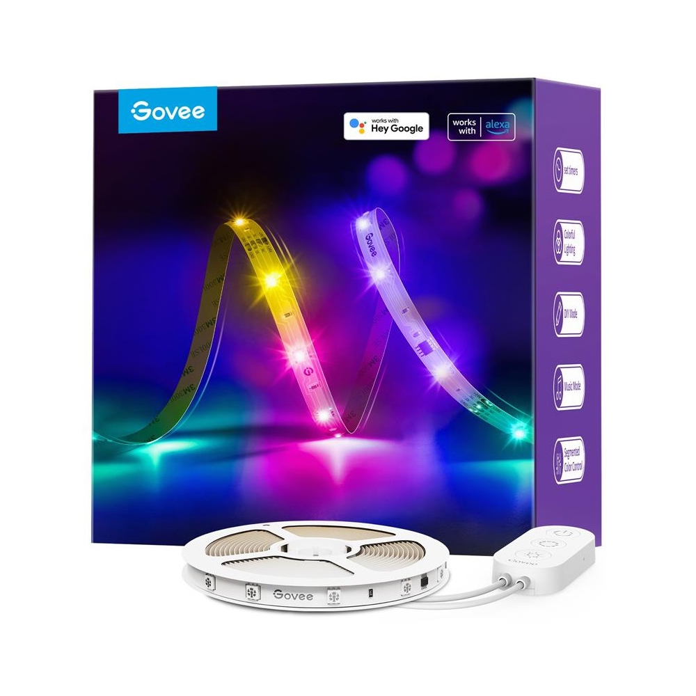 LED Strip Lights Govee H618C3D1 RGBIC Basic, 10M, White