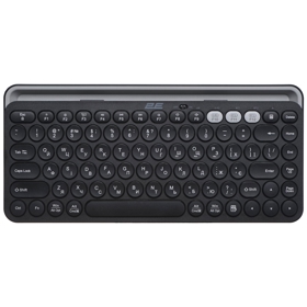 კლავიატურა 2E 2E-KS250WBK_UA KS250, Wireless, Bluetooth, USB, Keyboard, Black