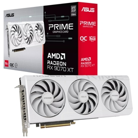 Graphic Card Asus 90YV0L75-M0NA00 PRIME-RX9070XT-O16G-WHITE, Radeon RX9070XT, 16GB, 256Bit, HDMI, DP, White