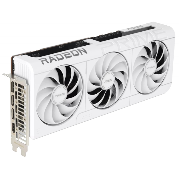 Graphic Card Asus 90YV0L75-M0NA00 PRIME-RX9070XT-O16G-WHITE, Radeon RX9070XT, 16GB, 256Bit, HDMI, DP, White
