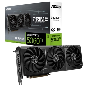Graphic Card Asus 90YV0MP0-M0NA00 PRIME-RTX5060TI-O8G, RTX5060Ti, 8GB, 128Bit, HDMI, DP, Black