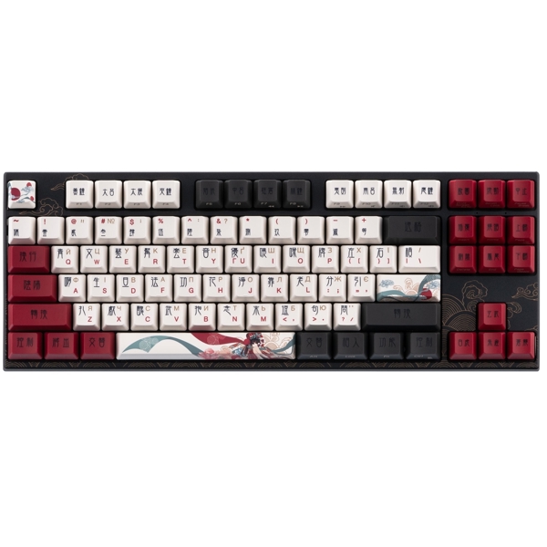 Mechanical Gaming Keyboard Varmilo A33A028B1A3A17A025 VEM87 Beijing Opera, EC V2 Ivy, Wired, USB, Black