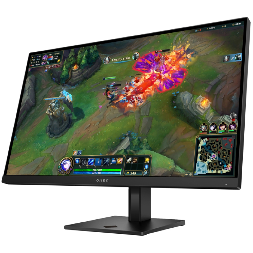 მონიტორი HP AV4H6E9 OMEN, 27", Monitor, QHD, IPS, HDMI, DP, 3.5mm, Black