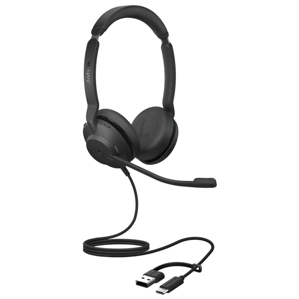 ყურსასმენი Jabra 23189-999-779 Evolve2 30 SE MS Stereo, Headset, Wired, USB, USB-C, Black