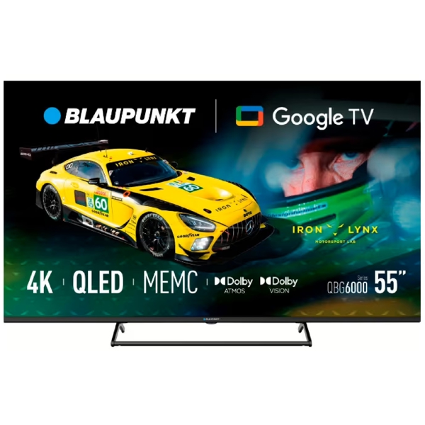 TV Blaupunkt 55QBG6000, 55", 4K UHD, HDMI, Bluetooth, WiFi, Black