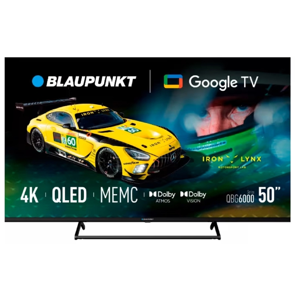 TV Blaupunkt 50QBG6000, 50", 4K UHD, HDMI, Bluetooth, WiFi, Black