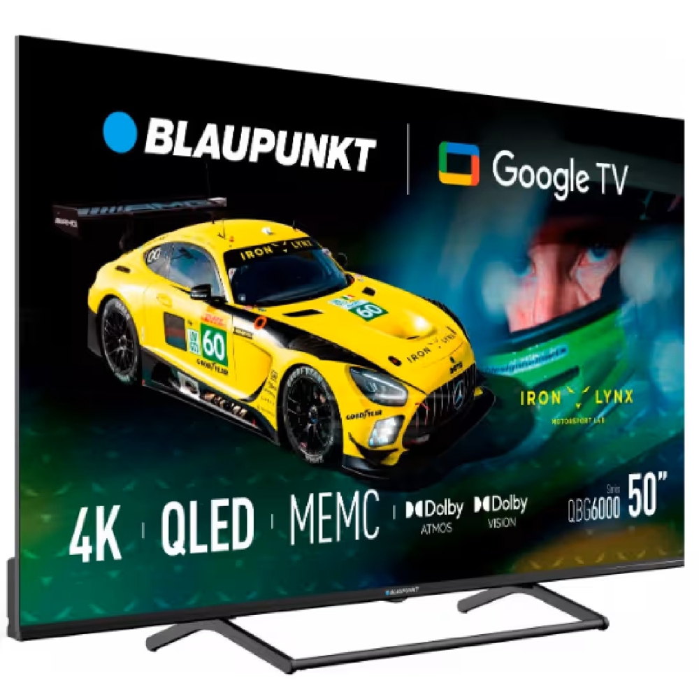 TV Blaupunkt 50QBG6000, 50", 4K UHD, HDMI, Bluetooth, WiFi, Black