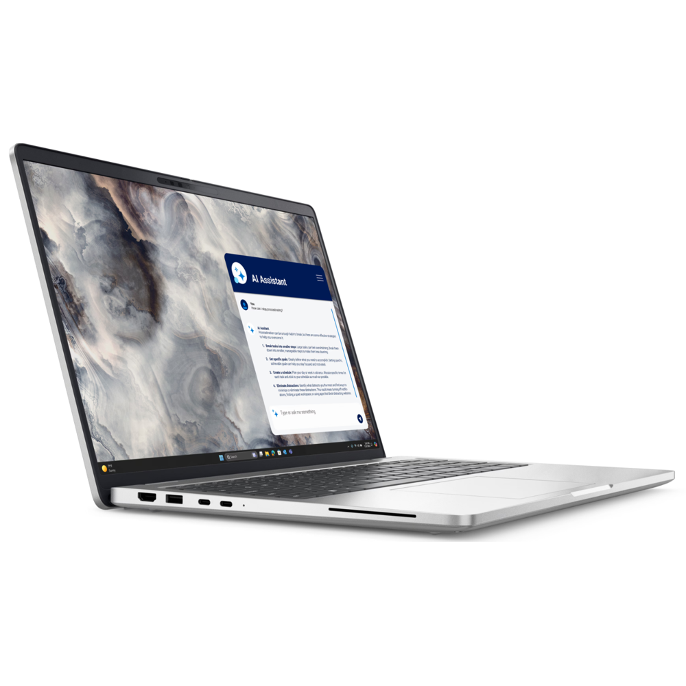ნოუთბუქი Dell Pro 16 Plus PB16250, 16", Ultra 7-265U, 32GB, 512GB SSD, Integrated, W11P, Silver