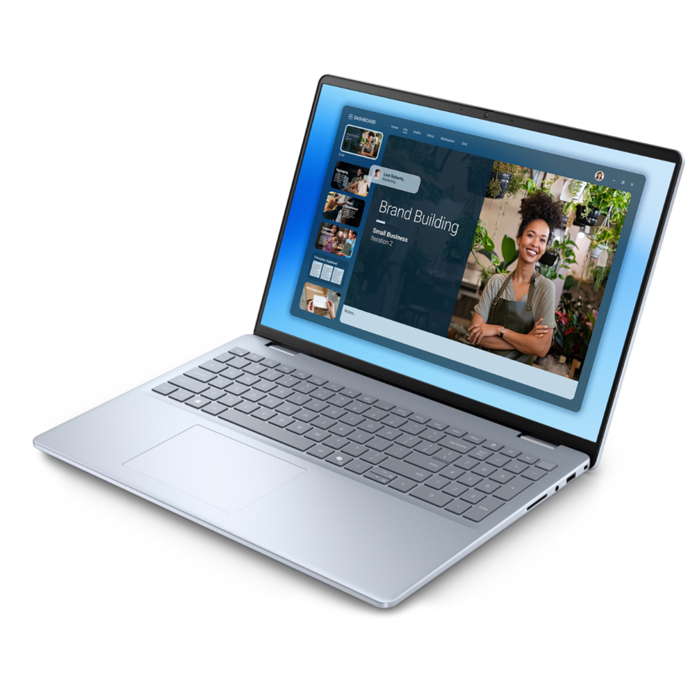 Notebook Dell 16 DC16251, 16", Core 7-150U, 16GB, 1TB SSD, Nvidia MX570A 2GB, Ice Blue