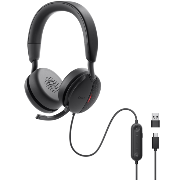 ყურსასმენი Dell 520-BBGQ Pro ANC WH5024, Headset, Wired, USB, USB-C, Black