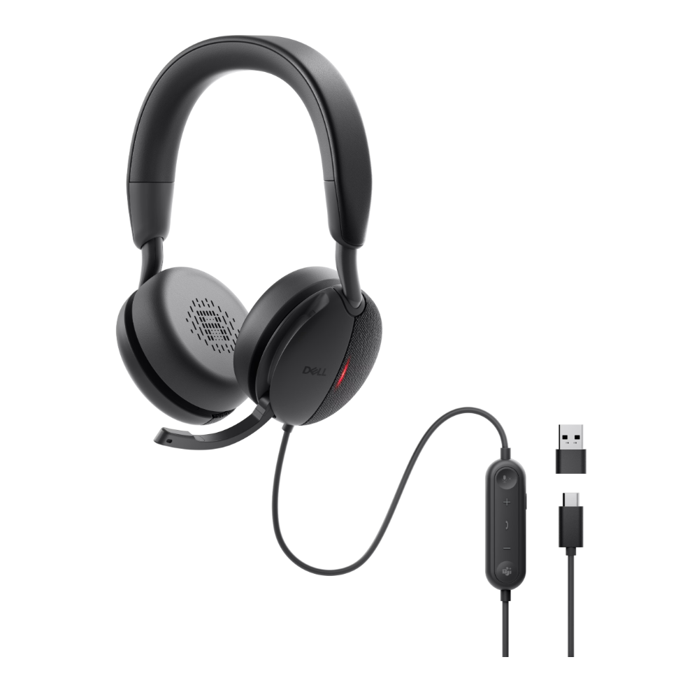 ყურსასმენი Dell 520-BBGQ Pro ANC WH5024, Headset, Wired, USB, USB-C, Black
