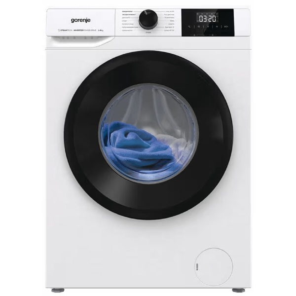 სარეცხი მანქანა Gorenje W3NGPI61SBS/C, 6Kg, A+++, 1000Rpm, 58dB, Washing Machine, White