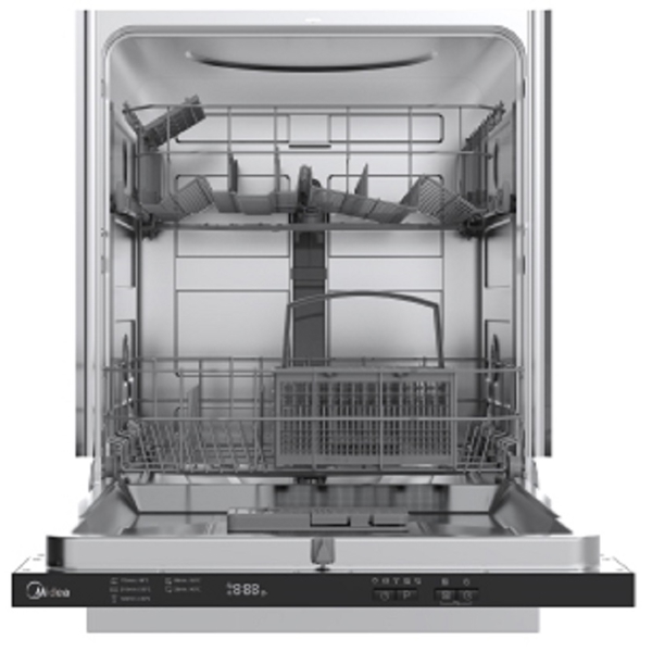 ჩასაშენებელი ჭურჭლის სარეცხი მანქანა Midea MID60S060, A, 49dB, Built-in Dishwasher, Silver