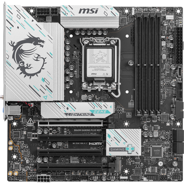 დედა დაფა MSI 911-7E42-003 B860M GAMING PLUS WIFI, LGA1851, DDR5