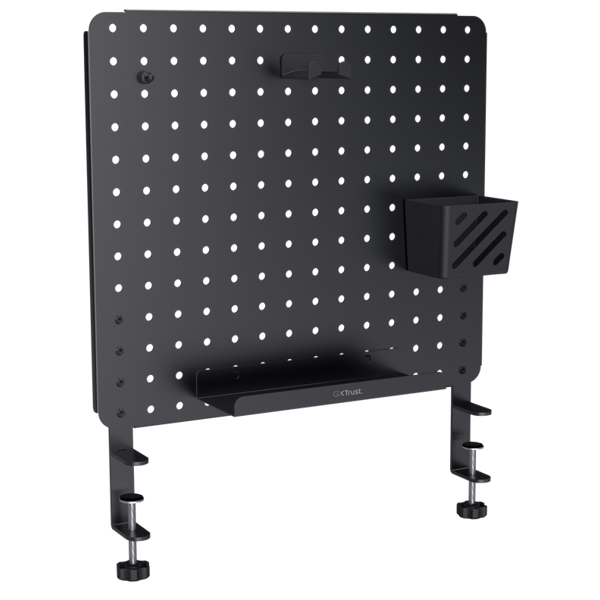 Metal Pegboard Desk Organiser Trust 25668 GXT 724 Vesto, Black