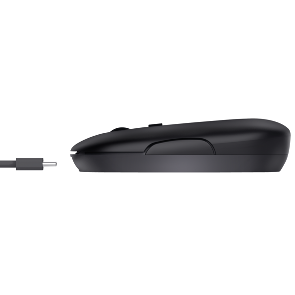 Mouse Trust 24059 Puck Ultra-Thin, Wireless, USB, Bluetooth, Black