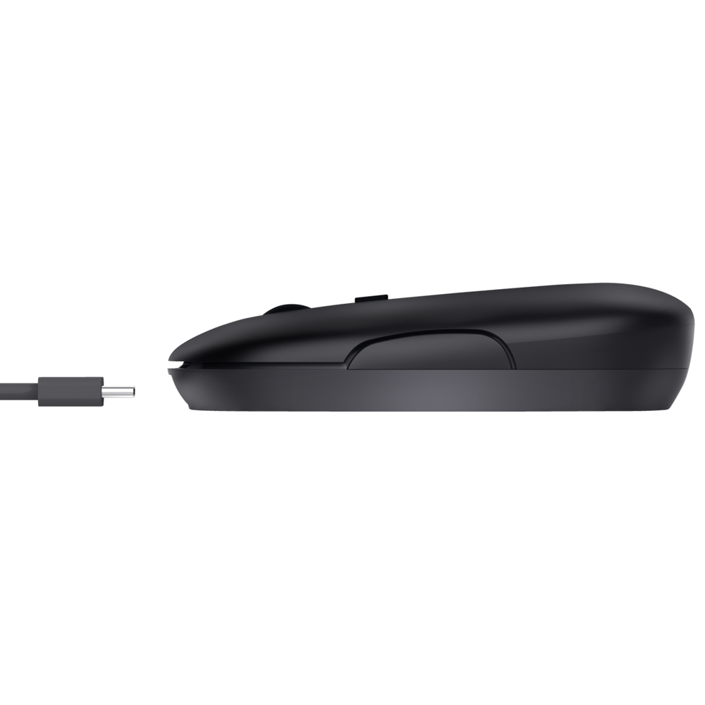 Mouse Trust 24059 Puck Ultra-Thin, Wireless, USB, Bluetooth, Black