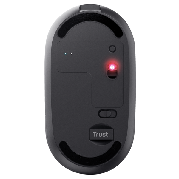 Mouse Trust 24059 Puck Ultra-Thin, Wireless, USB, Bluetooth, Black