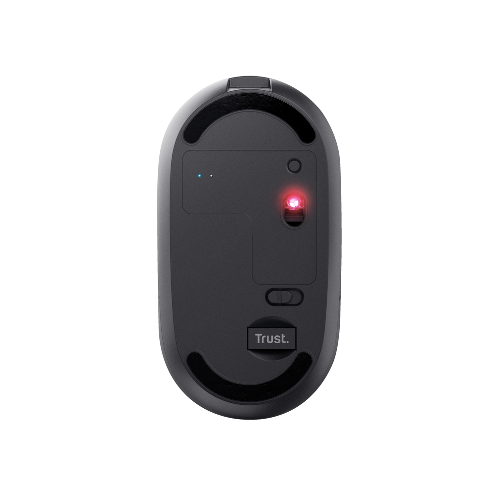 მაუსი Trust 24059 Puck Ultra-Thin, Wireless, USB, Bluetooth, Mouse, Black