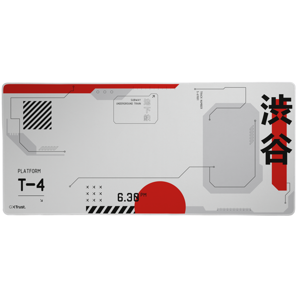 Gaming Mouse Pad Trust 25717 GXT 759, XXL, White/Red