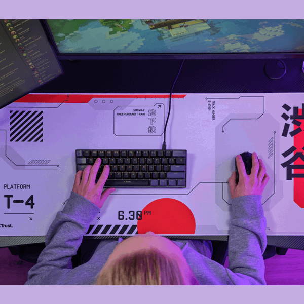 Gaming Mouse Pad Trust 25717 GXT 759, XXL, White/Red