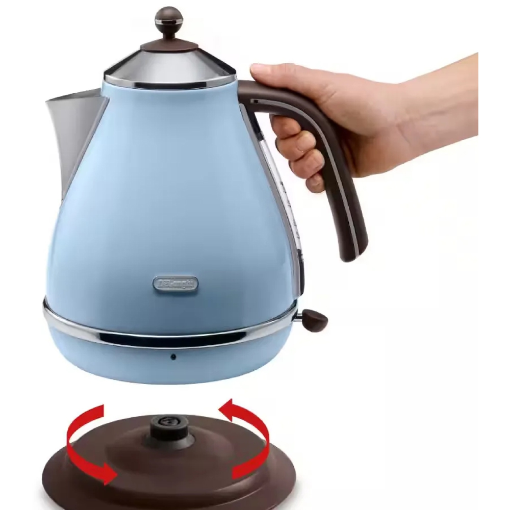 ელექტრო ჩაიდანი DeLonghi KBOV2001.AZ, 2000W, 1.7L, Electric Kettle, Blue