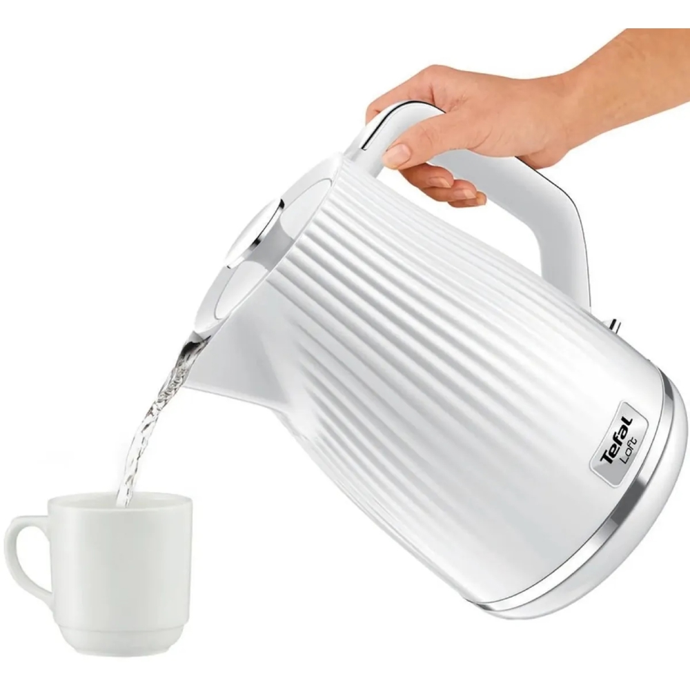 ელექტრო ჩაიდანი Tefal KO250130, 2400W, 1.7L, Electric Kettle, White