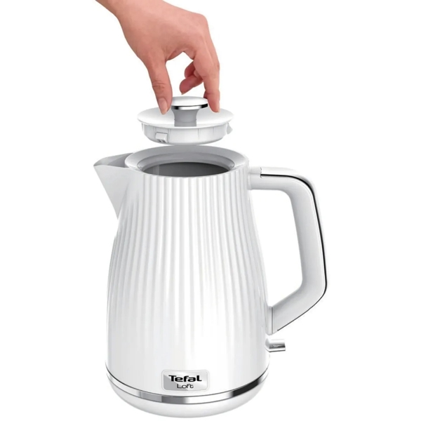 ელექტრო ჩაიდანი Tefal KO250130, 2400W, 1.7L, Electric Kettle, White