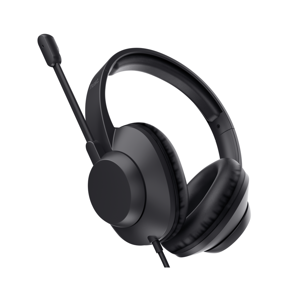 ყურსასმენი Trust 25461 AYDA MAX, Headset, Wired, USB-C, USB, Black