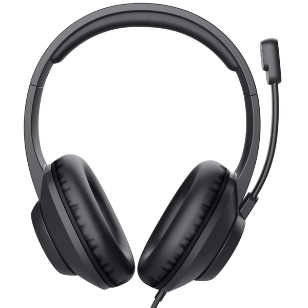 Headset Trust 25461 AYDA MAX, Wired, USB-C, USB, Black