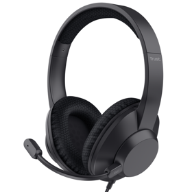 ყურსასმენი Trust 25462 AYDA MAX, Headset, Wired, USB-C, USB, Black