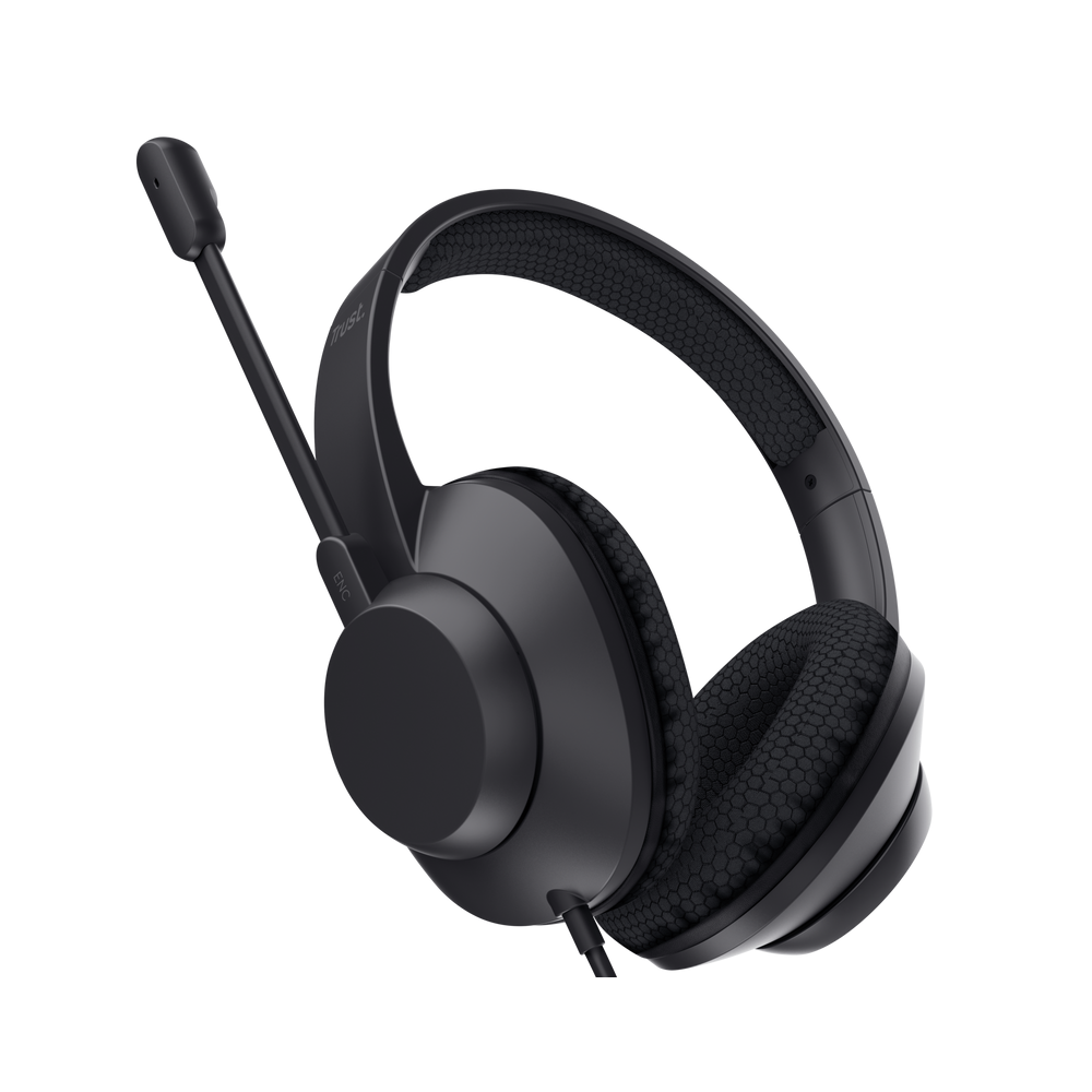 ყურსასმენი Trust 25462 AYDA MAX, Headset, Wired, USB-C, USB, Black