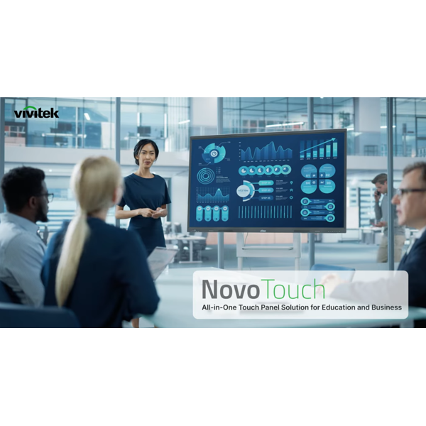 ინტერაქტიული ეკრანი Vivitek BK863I NovoTouch, 86", Android 14, RAM 8GB, 64GB, Smart Board, Silver